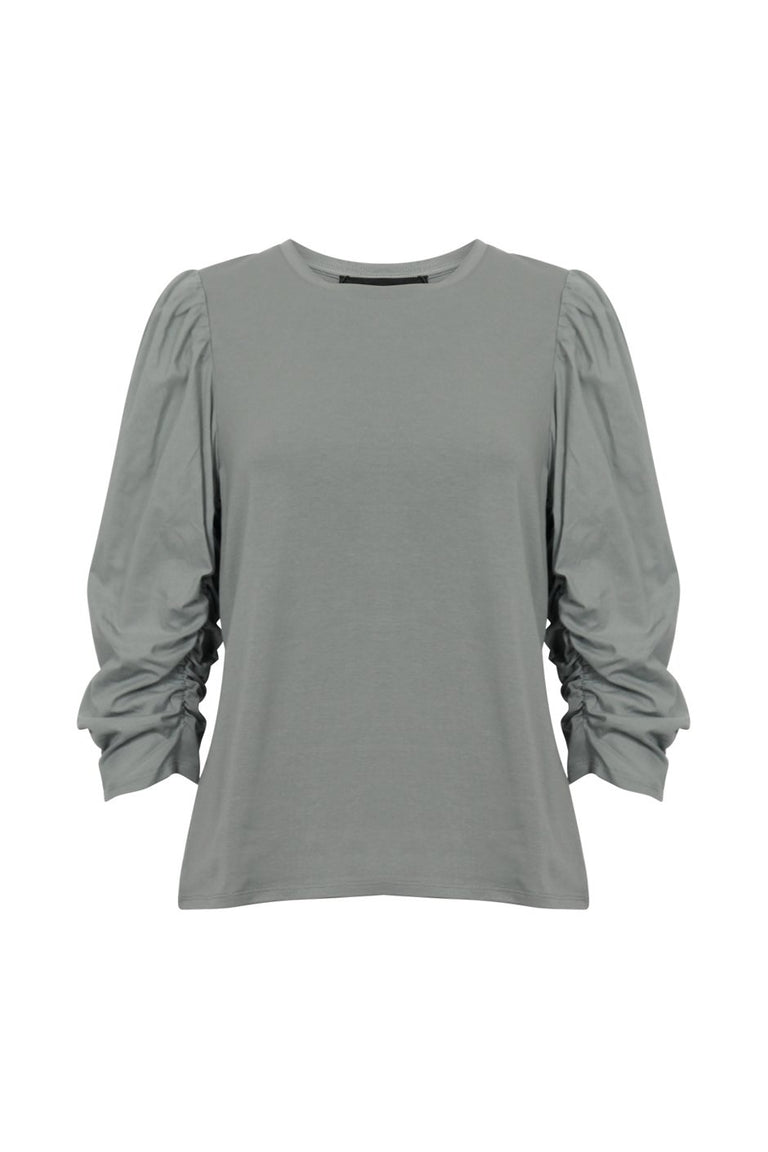 [TEST] Jada Ruched Puff Sleeve Tee