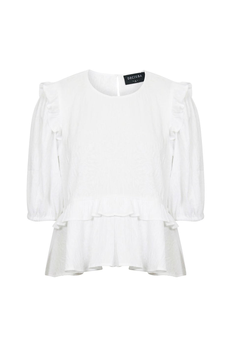 [TEST] Jackie Ruffle Detail Top