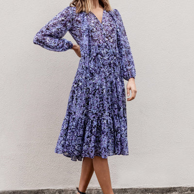 [TEST] Liv Tie Neck Midi Dress