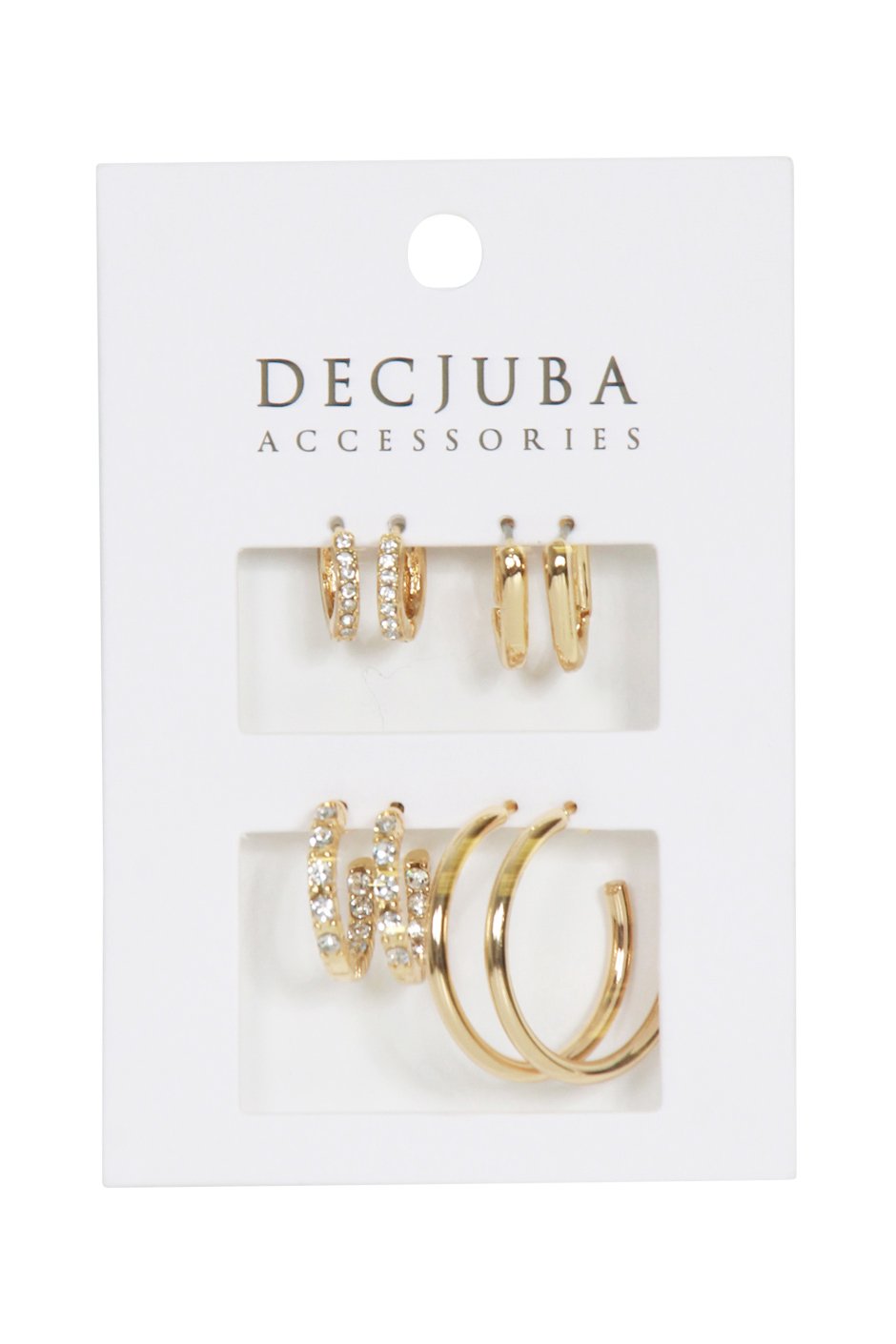 [TEST] Plain and Stone Set Hoop 4Pack