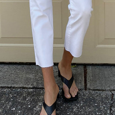 [TEST] Eden Wide Strap Thong Heel