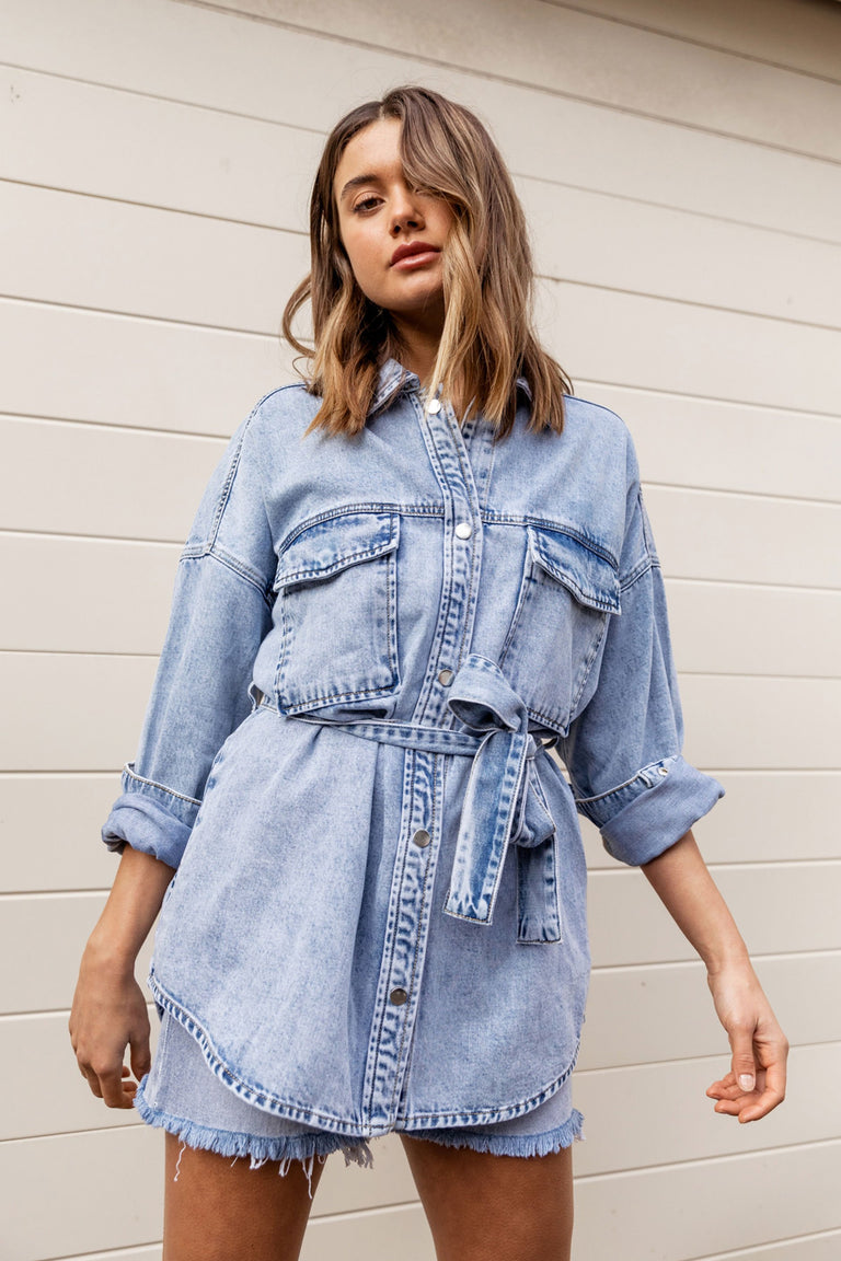 [TEST] Denim Shacket