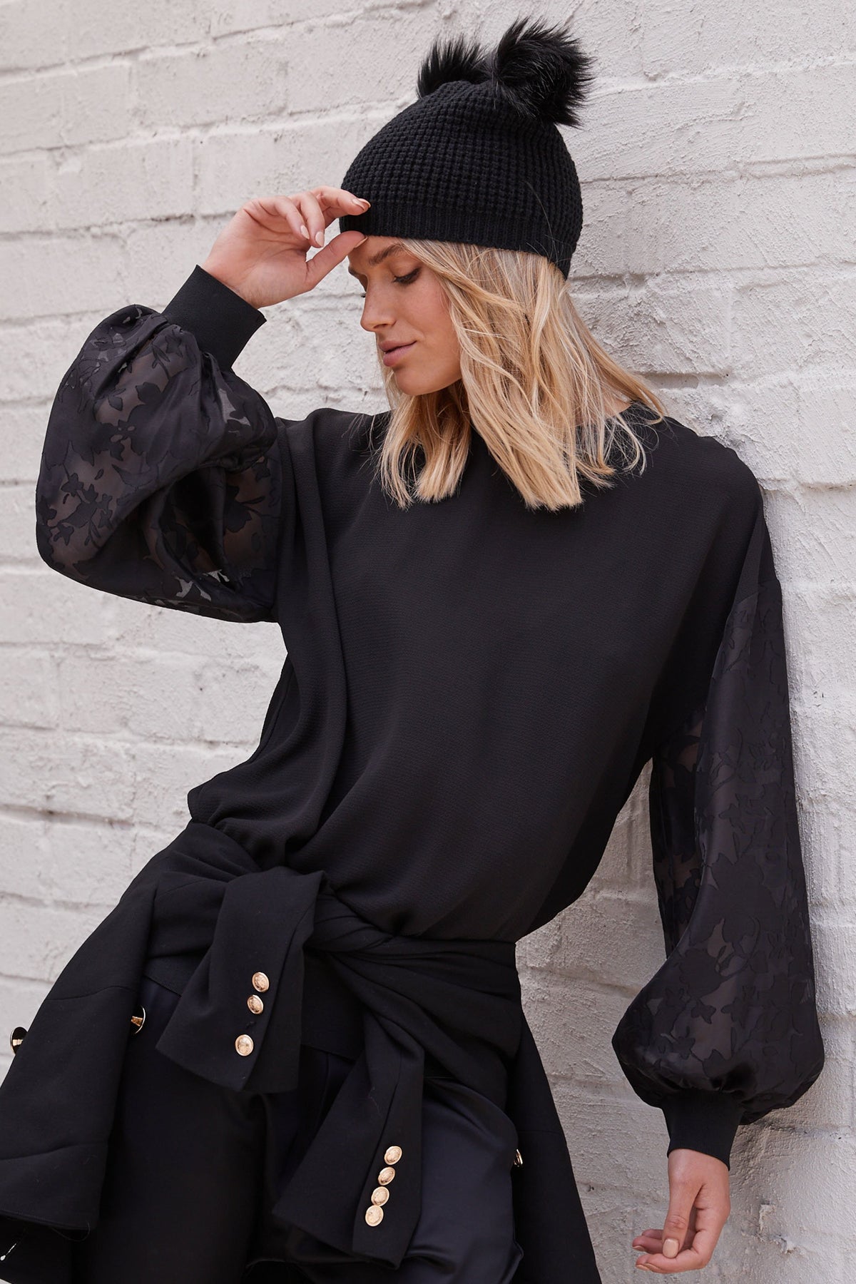 [TEST] Amber Contrast Sleeve Top