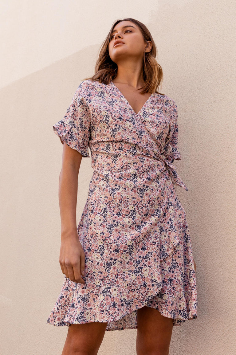 [TEST] Kelsey Wrap Mini Dress