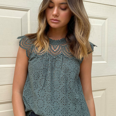 [TEST] Gina Broderie Blouse