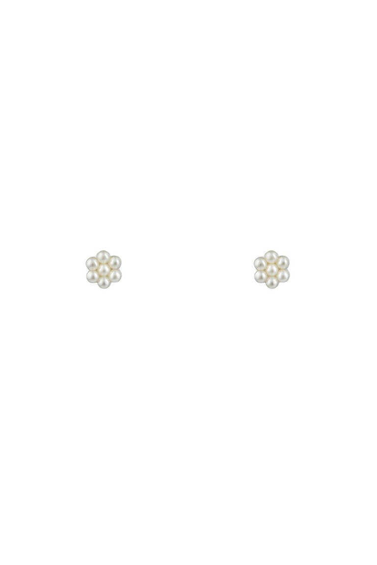 [TEST] Pearl Flower Studs