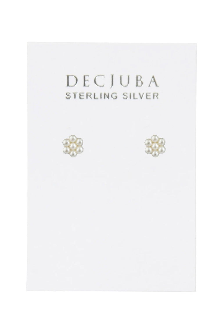 [TEST] Pearl Flower Studs