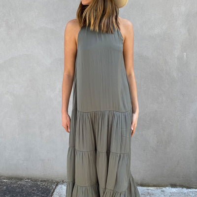 [TEST] Rowena High Neck Maxi Dress