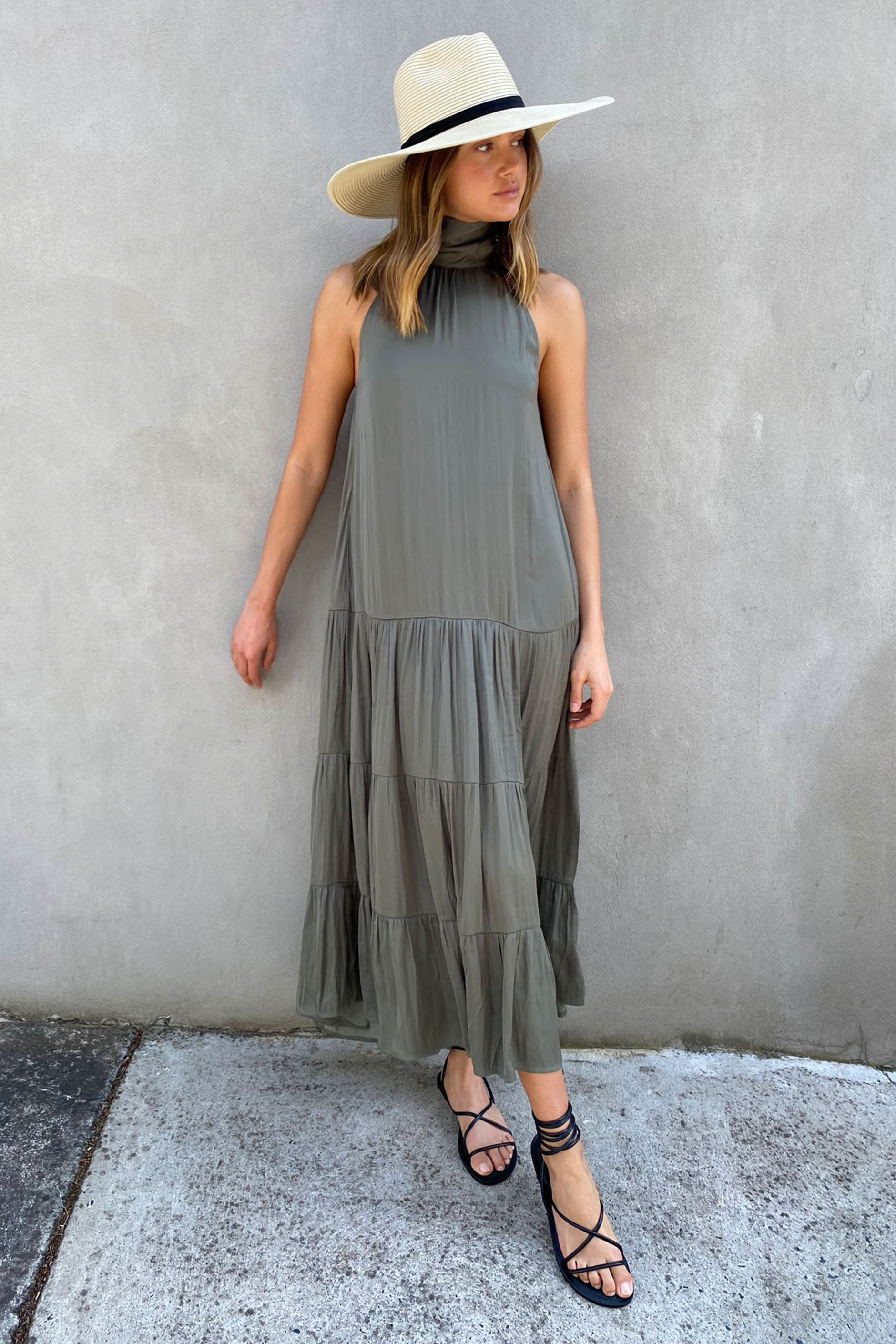 [TEST] Rowena High Neck Maxi Dress