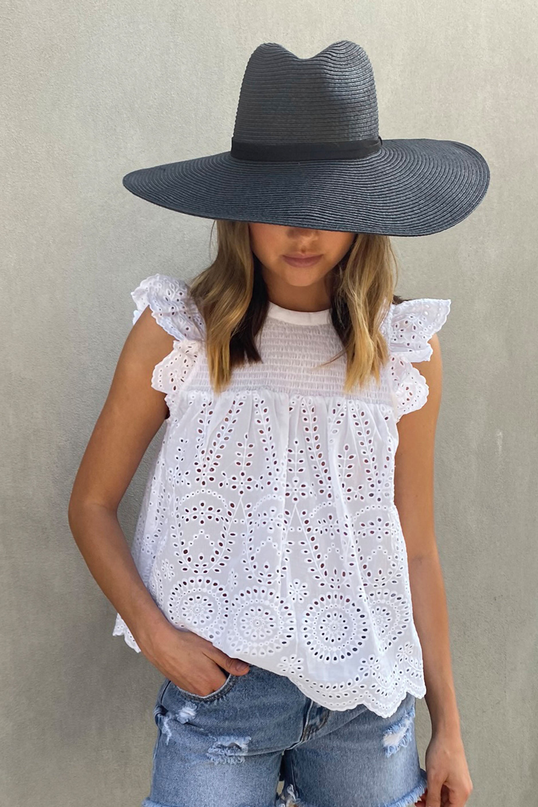 [TEST] Wide Brim Straw Hat