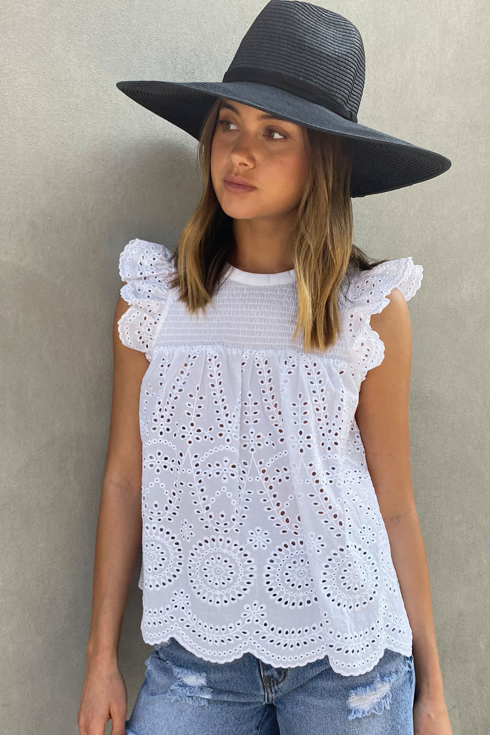 [TEST] Wide Brim Straw Hat