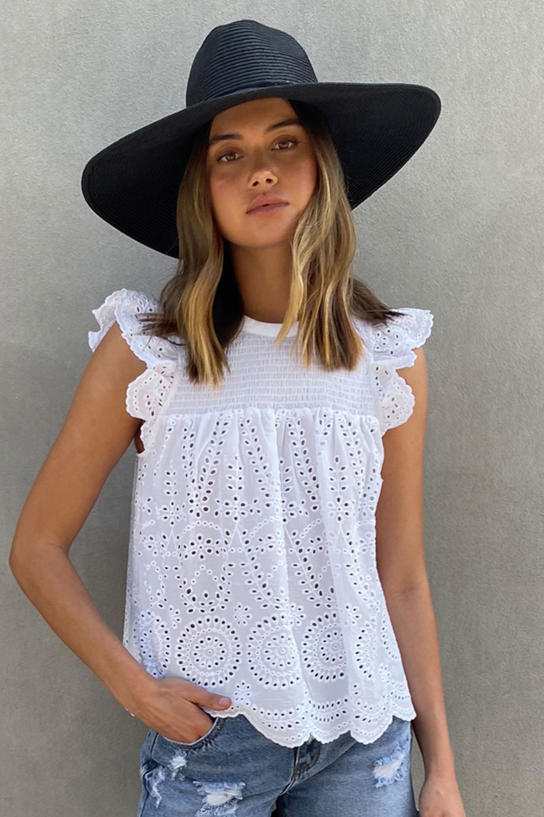[TEST] Wide Brim Straw Hat