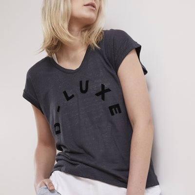 [TEST] D-Luxe Linen Scoop Neck Tee