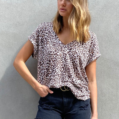 [TEST] Vera V-Neck Cuffed Tee