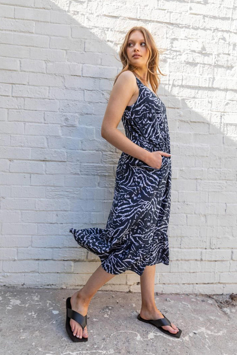 [TEST] Ari V Neck Tiered Midi Dress