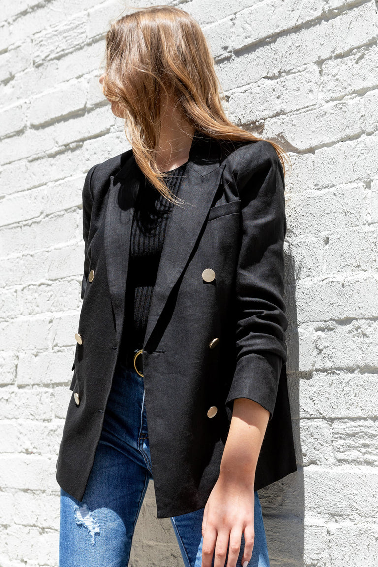 [TEST] Lana Oversized Linen Blazer