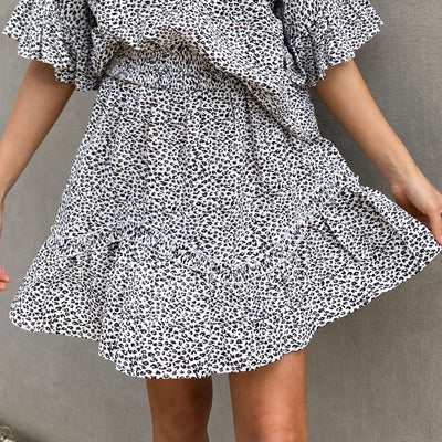 [TEST] Penny Shirred Waist Mini Skirt