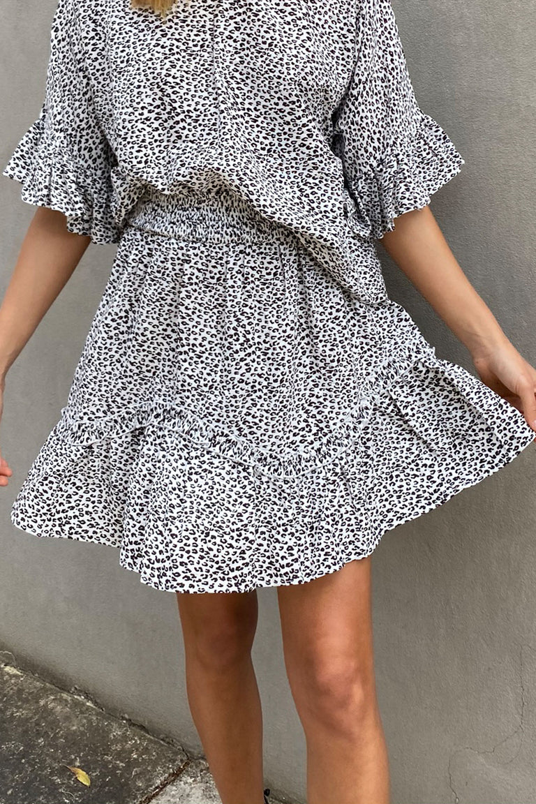 [TEST] Penny Shirred Waist Mini Skirt