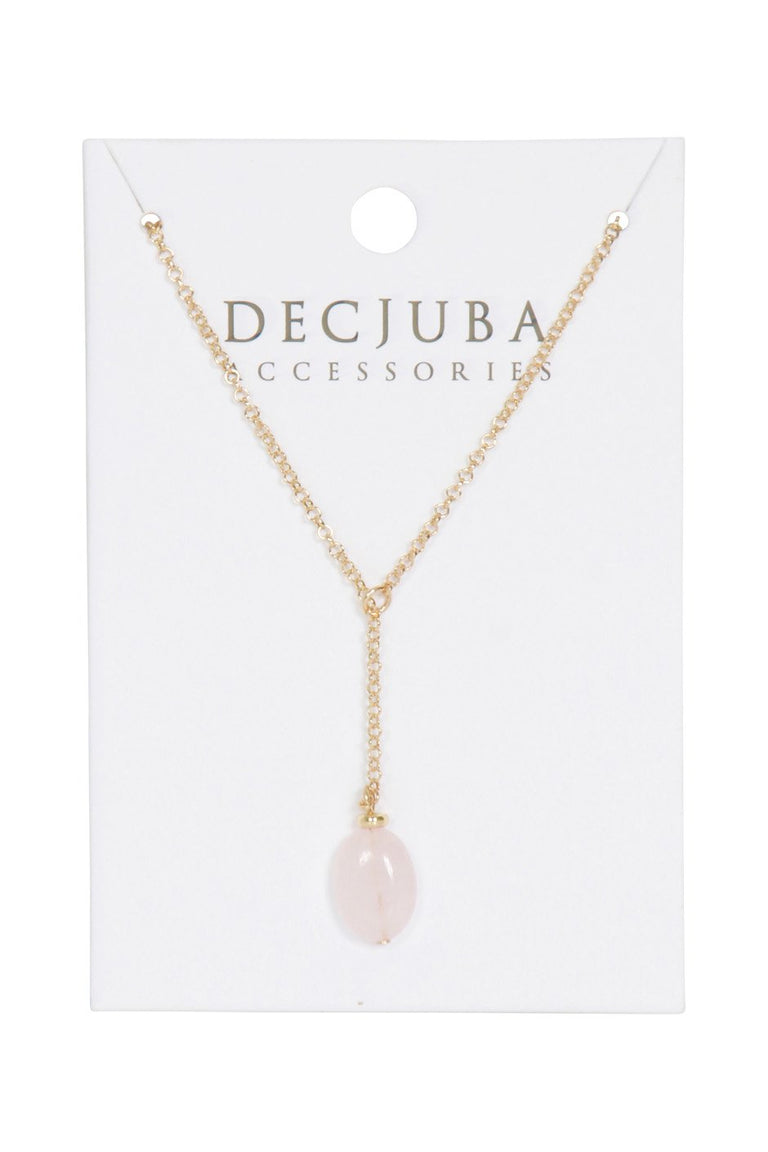 [TEST] Y Drop Quartz Necklace