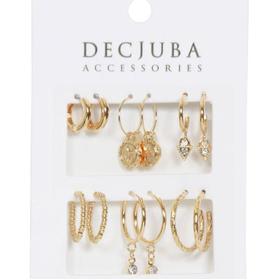 [TEST] 6 Pack Hoop Earrings