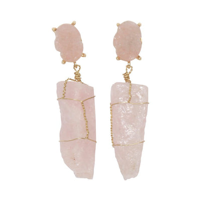 [TEST] Double Semi Precious Earrings