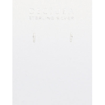 [TEST] Stone Set Bar Stud Earrings