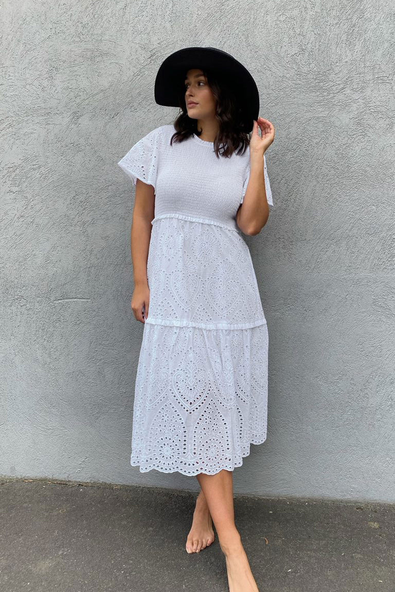 [TEST] Bonnie Broderie Midi Dress