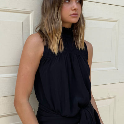[TEST] Estelle Sleeveless Shirred Top