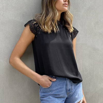 [TEST] Willow Lace Frill Sleeve Top