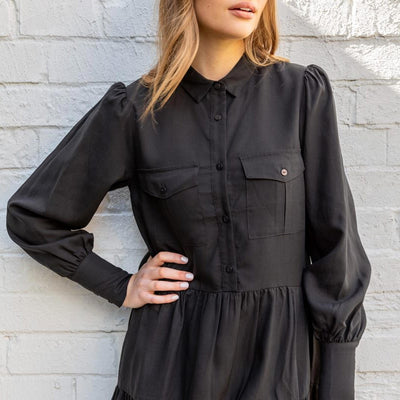 [TEST] Kym Tiered Shirt Dress