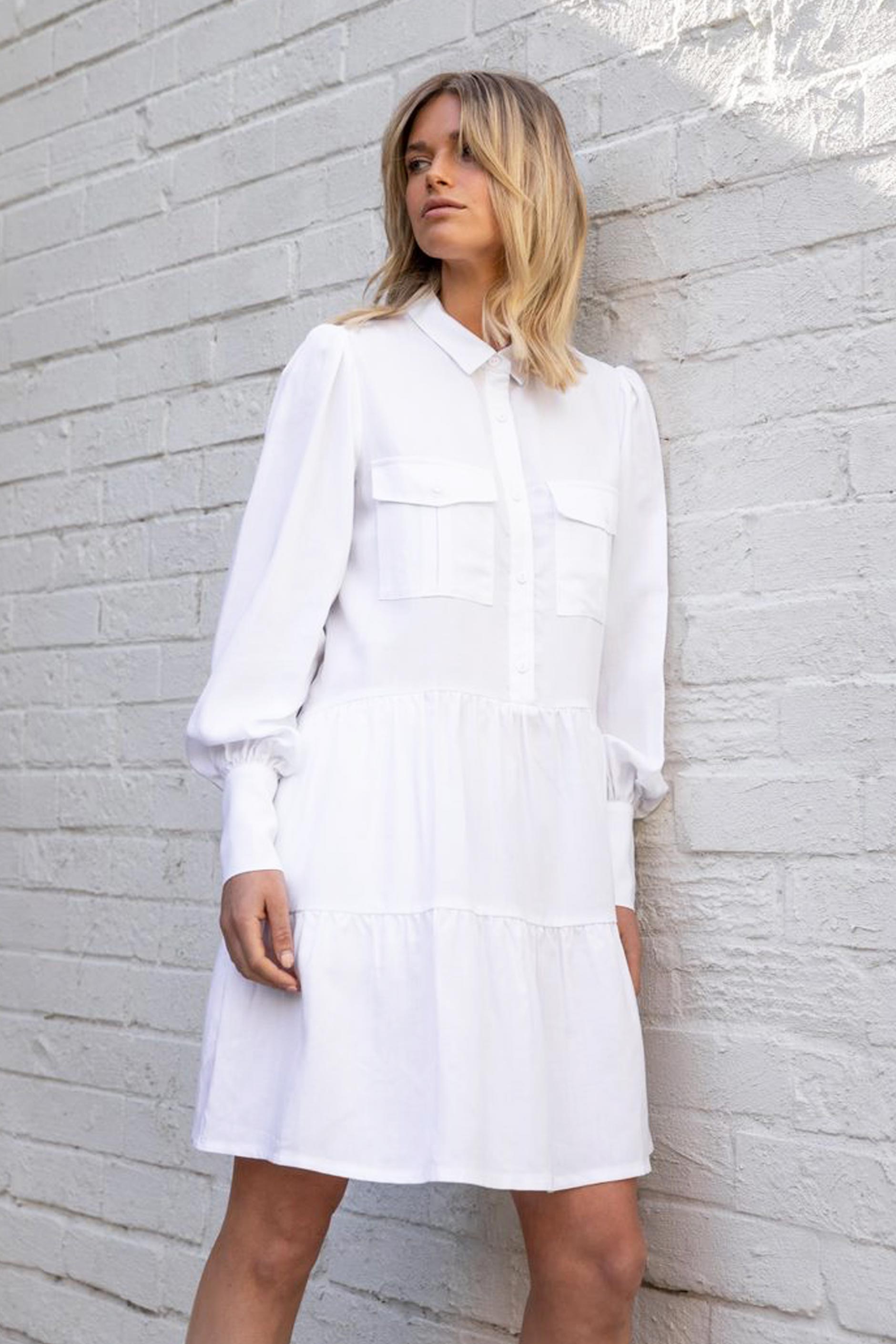 [TEST] Kym Tiered Shirt Dress