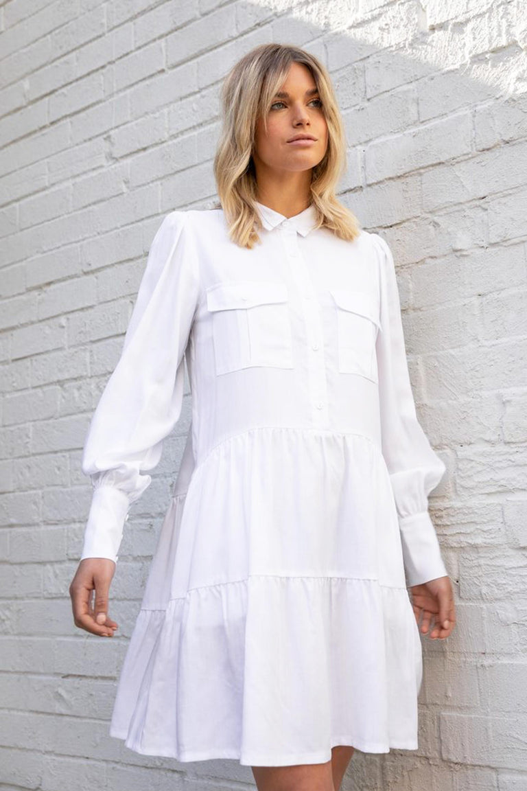 [TEST] Kym Tiered Shirt Dress