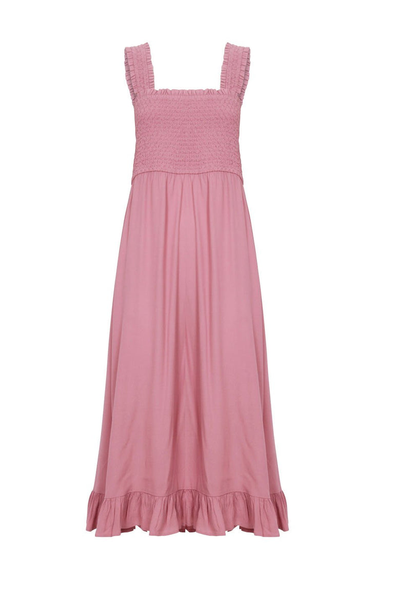 [TEST] Lucy Shirred Midi Dress
