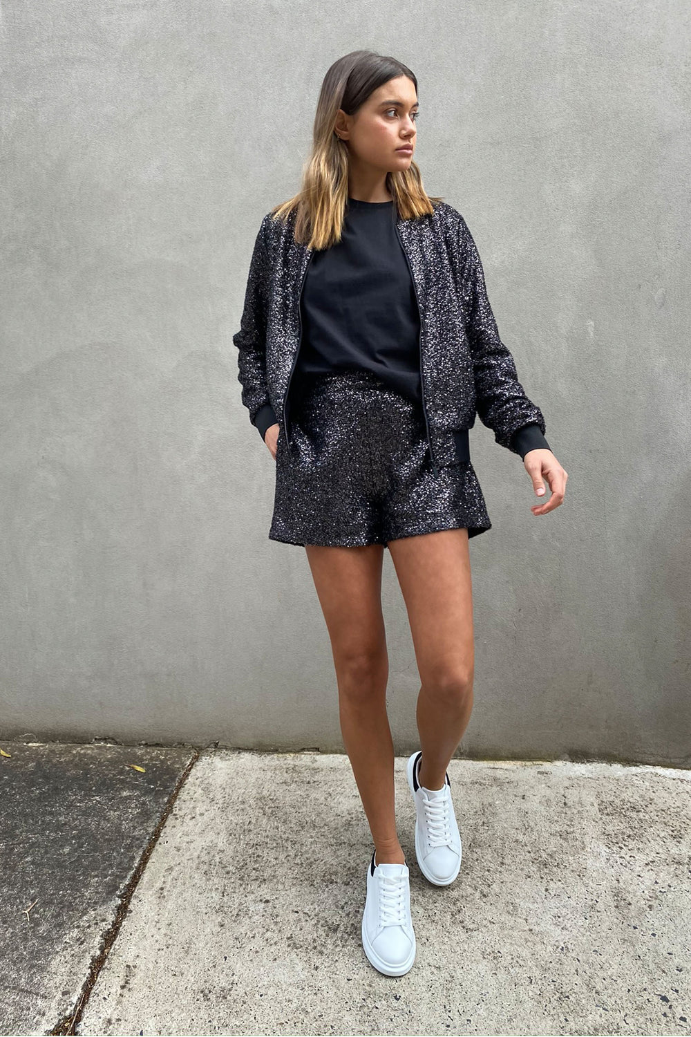 [TEST] Hutton Sequin Bomber Jacket