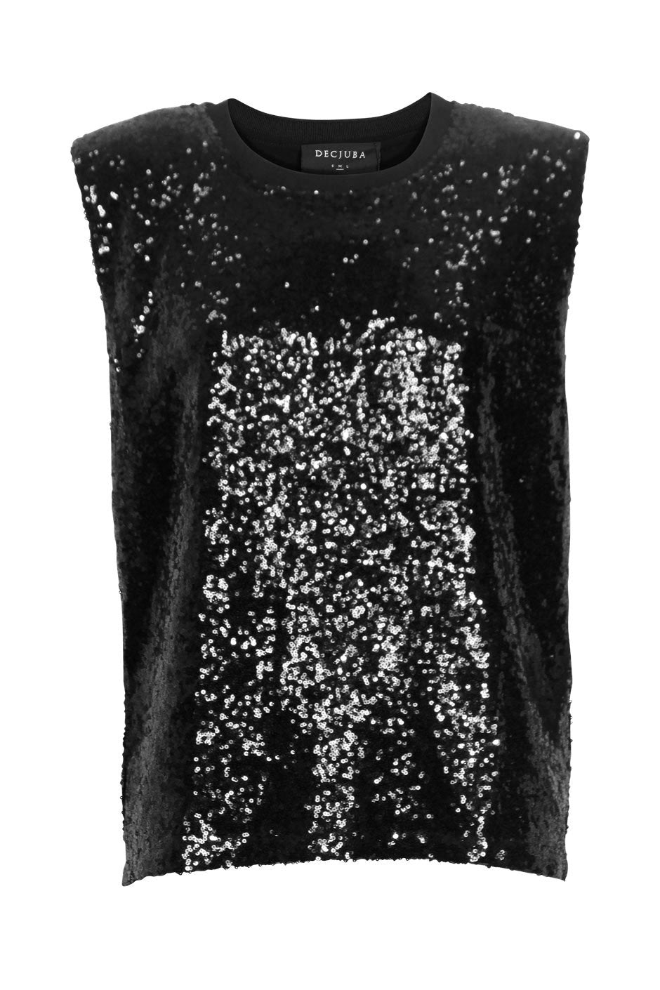 [TEST] Dani Sequin Shoulder Pad Top