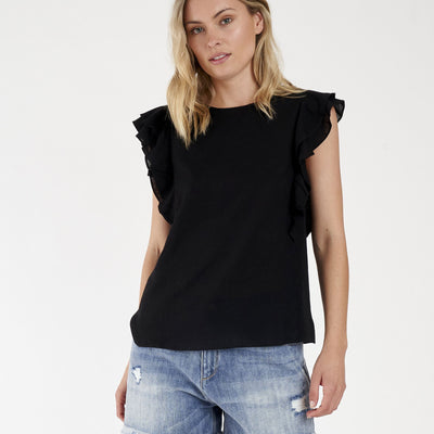 [TEST] Justine Ruffle Sleeve Top