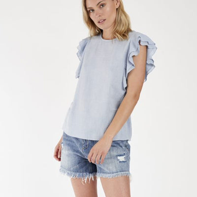 [TEST] Justine Ruffle Sleeve Top