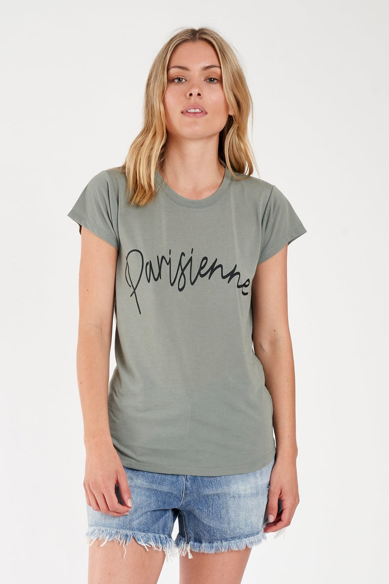 [TEST] Parisienne Script Tee
