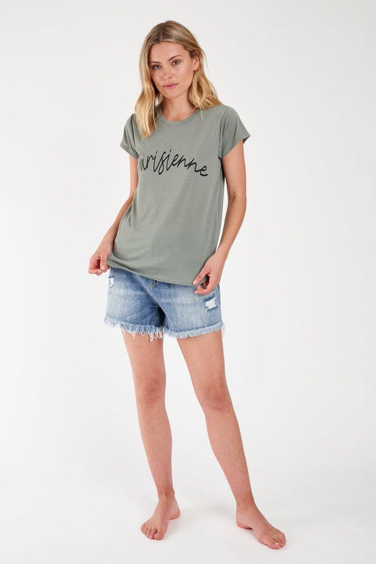 [TEST] Parisienne Script Tee