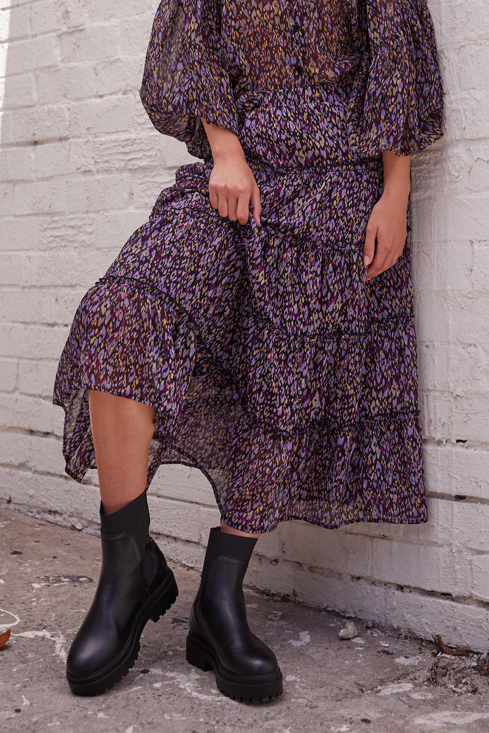 [TEST] Anna Ruffle Tiered Midi Skirt