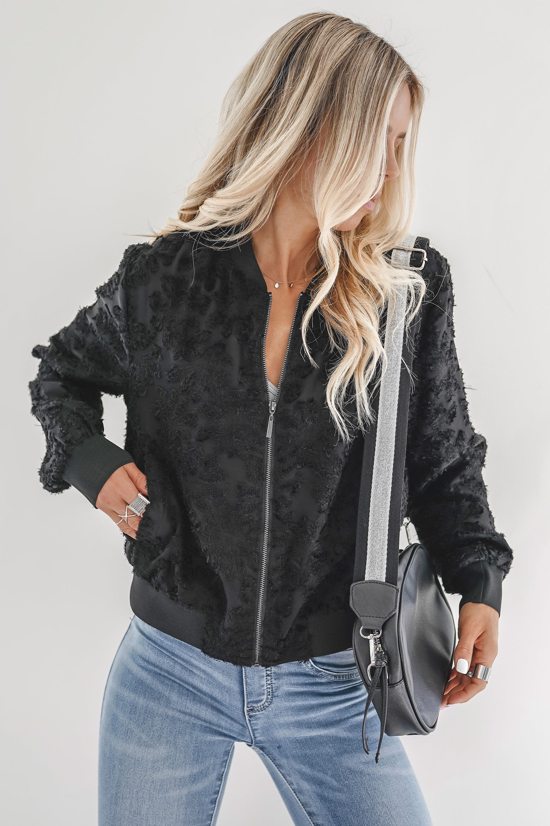 [TEST] Arabella Burnout Bomber Jacket
