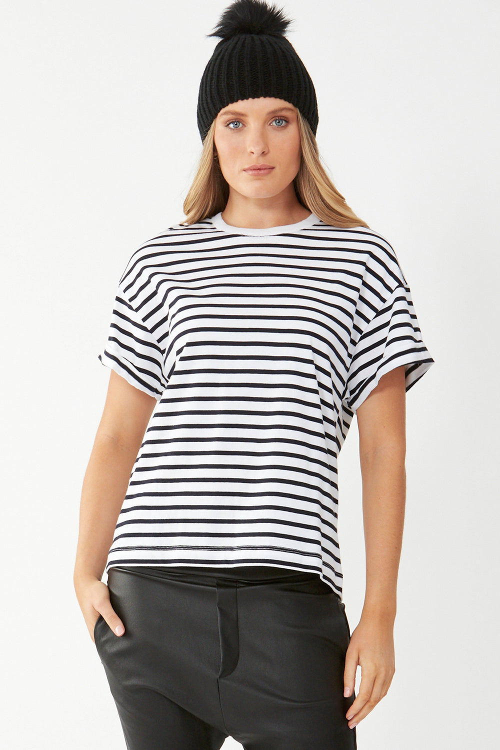 [TEST] Ella Cuffed Slouchy Tee