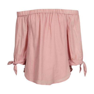 [TEST] Kids Off Shoulder Woven Top