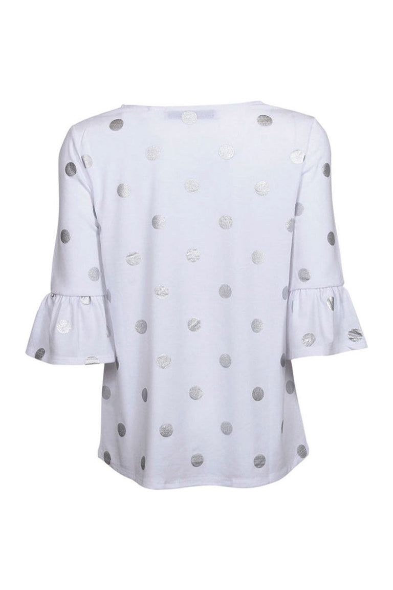 [TEST] Kids Gathered Sleeve Spot Top