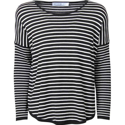 [TEST] Kids Stripe High Lo Hem Knit