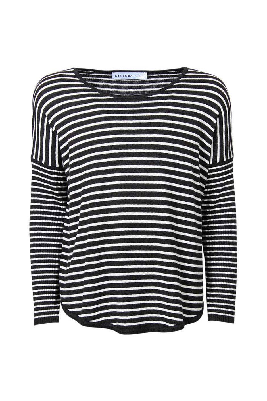 [TEST] Kids Stripe High Lo Hem Knit