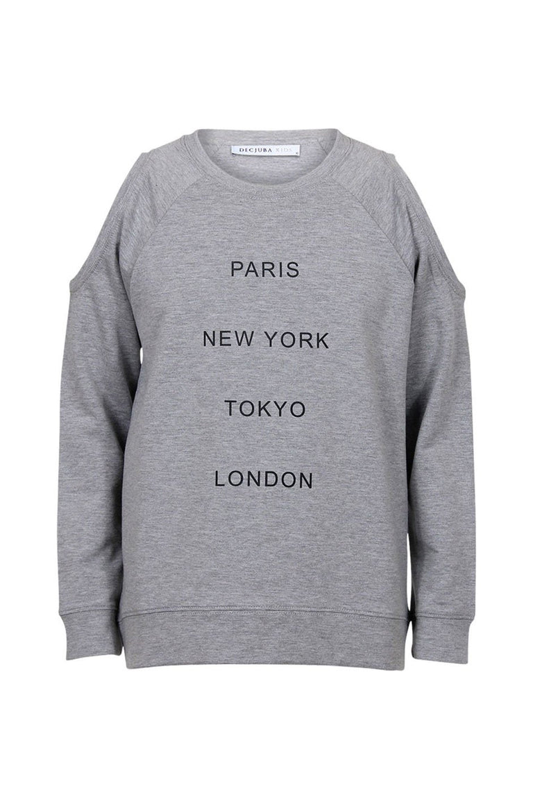 [TEST] Kids Cold Shoulder Sweat