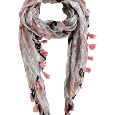 [TEST] Kids Tassel Trim Tie Dye Scarf