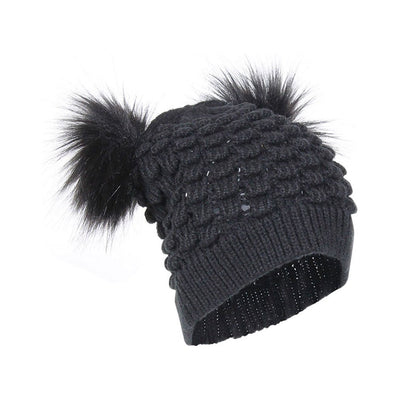 [TEST] Kids Double Pom Pom Beanie