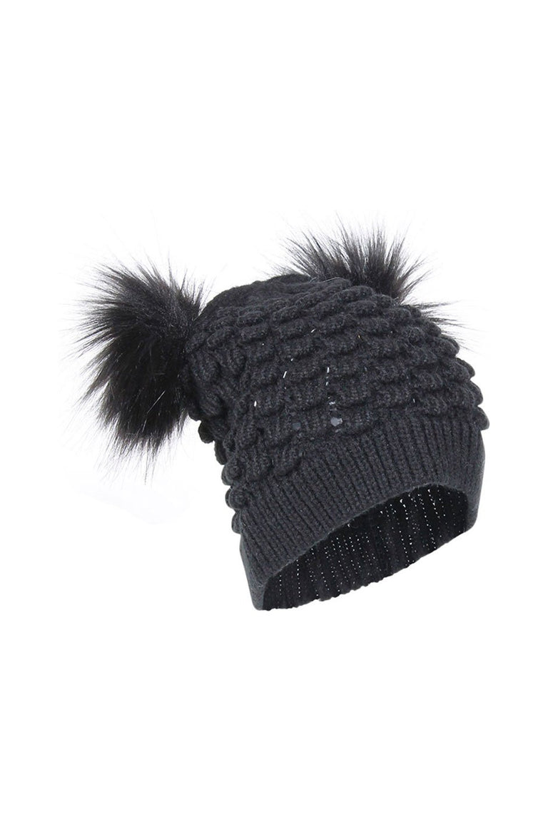 [TEST] Kids Double Pom Pom Beanie